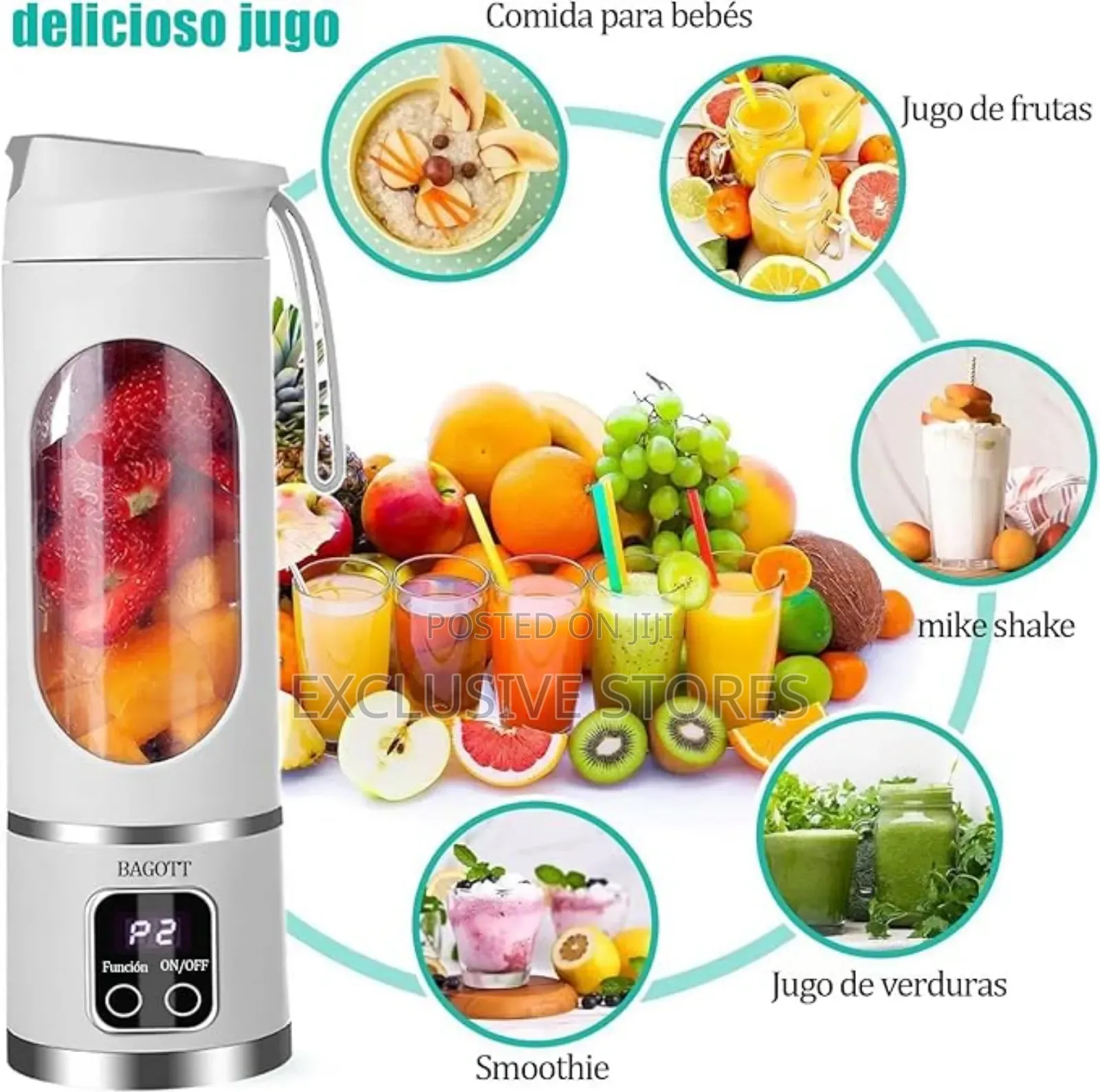 Portable Rechargeable Fruit Juicer