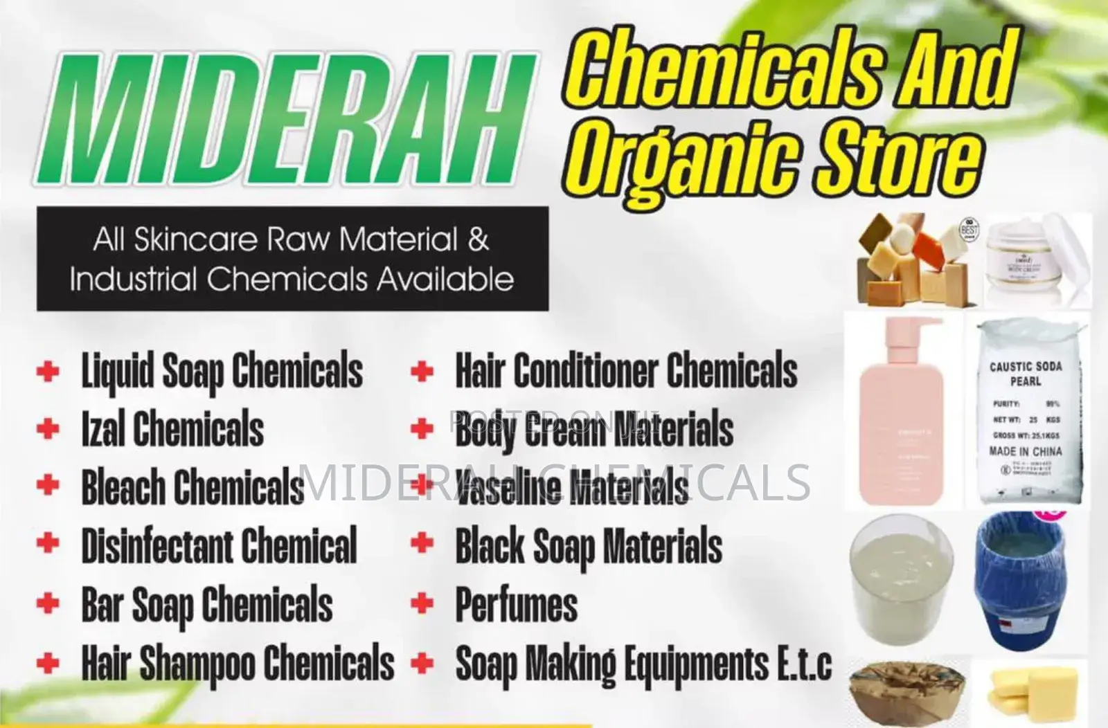 Chemicals For Liquid Soaps, Izal, Dettol, Etc.