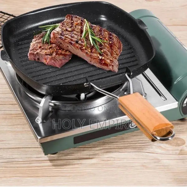 Portable Foldable Frying Pan Picnic Grill Pan Anti-Scald