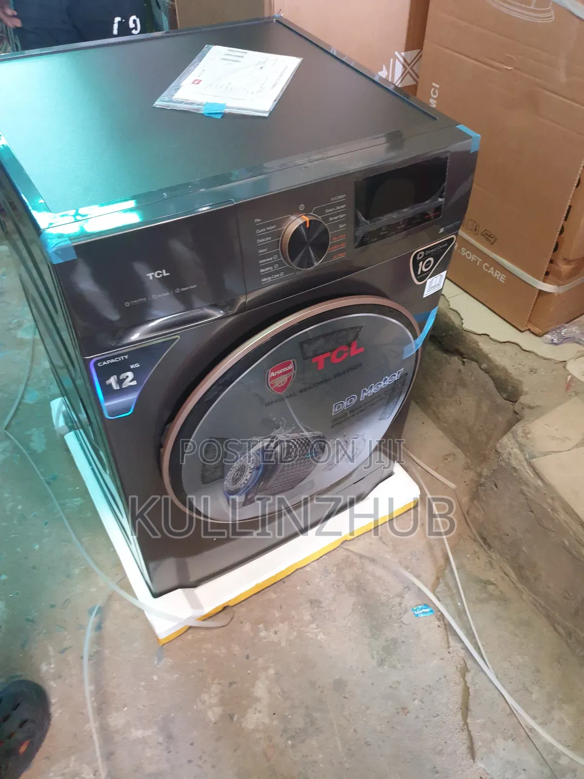 12kg Tcl Automatic Wash Dry Front Loader Washing Machine