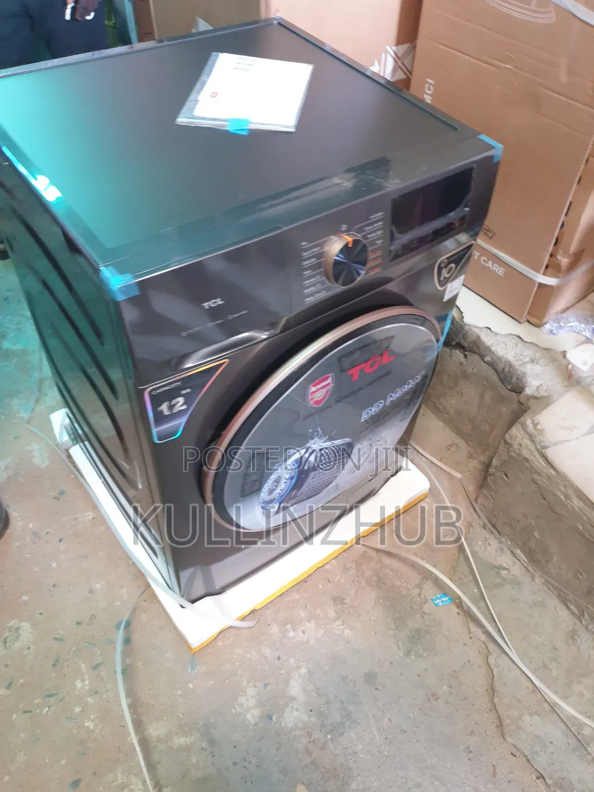 12kg Tcl Automatic Wash Dry Front Loader Washing Machine
