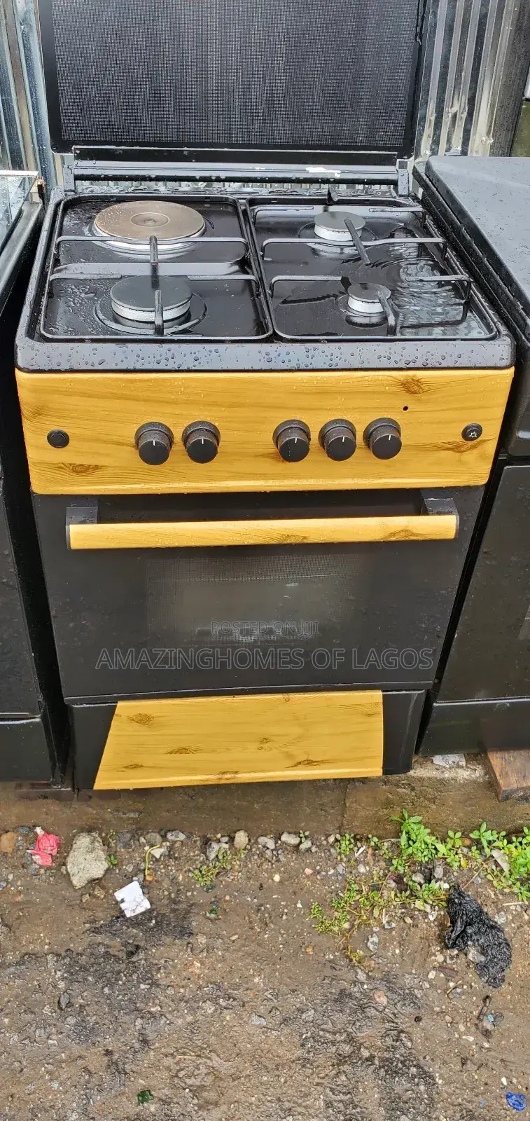 60by60cm Standard Uk Used 3gas1electric Burner With Gas Oven