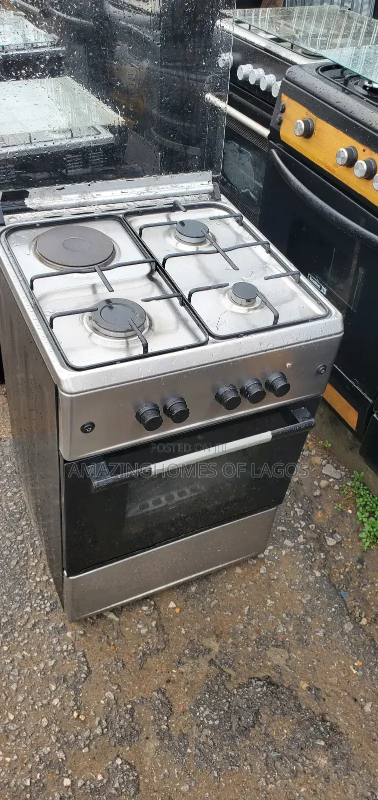 60by60cm Standard Uk Used 3gas1electric Burner With Gas Oven