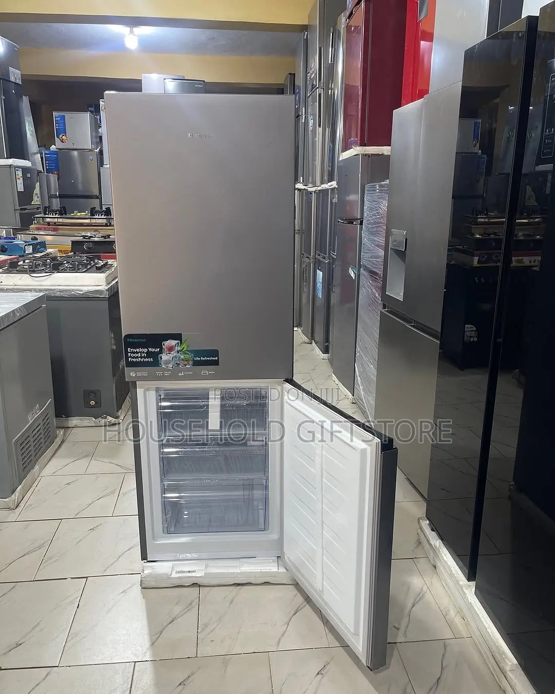 Hisense 225litres Bottom Freezer Refrigerator