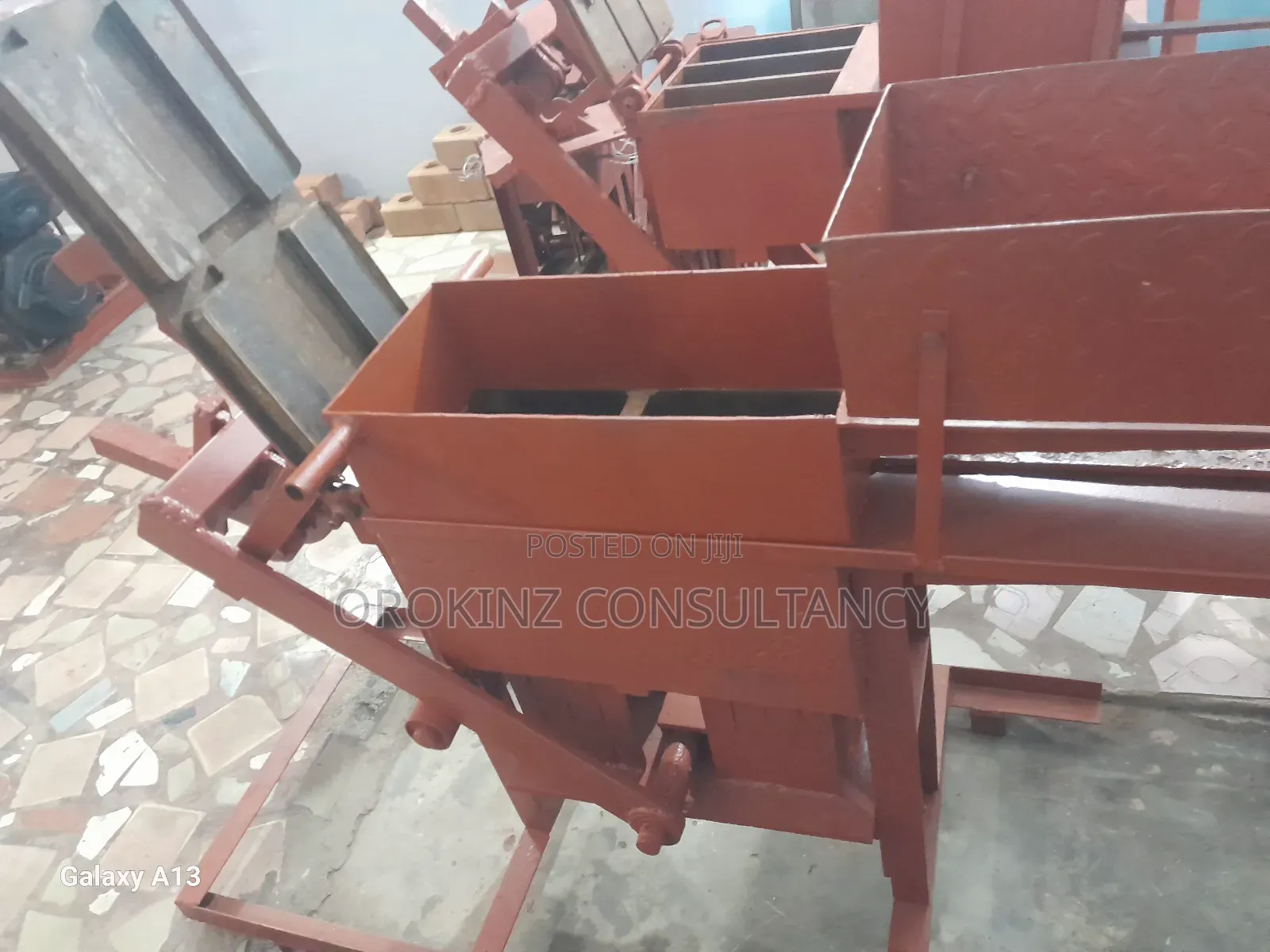 Double Special Manual No Mortar Interlocking Brick Machine