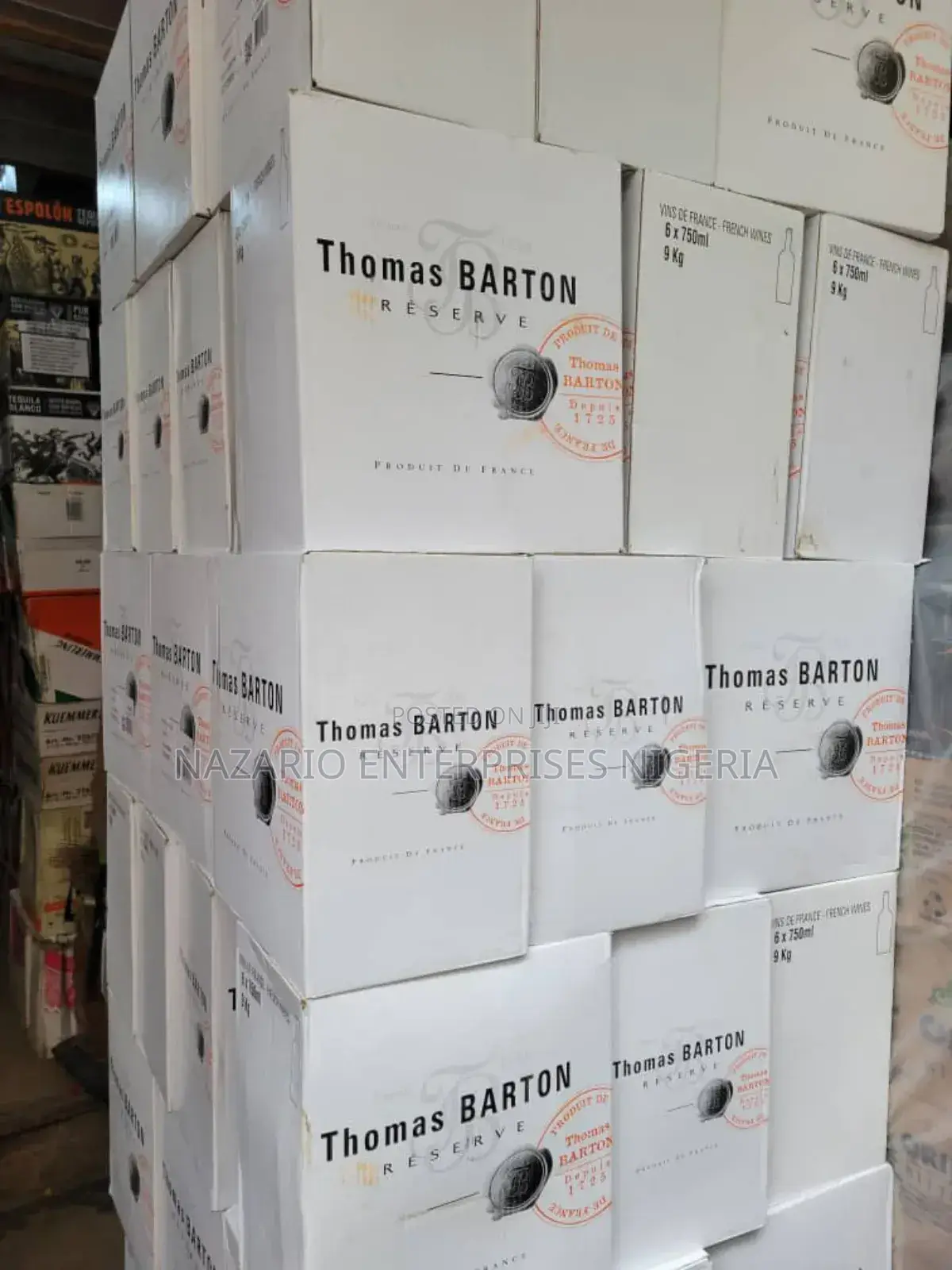 Thomas Barton Bordeaux Red Wine – 750ml by 12 Bottles