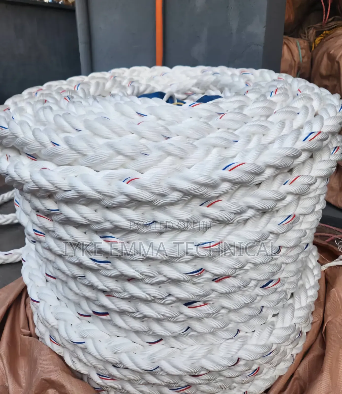 4" X 100ft 8-Strand Polypropylene Mooring Rope