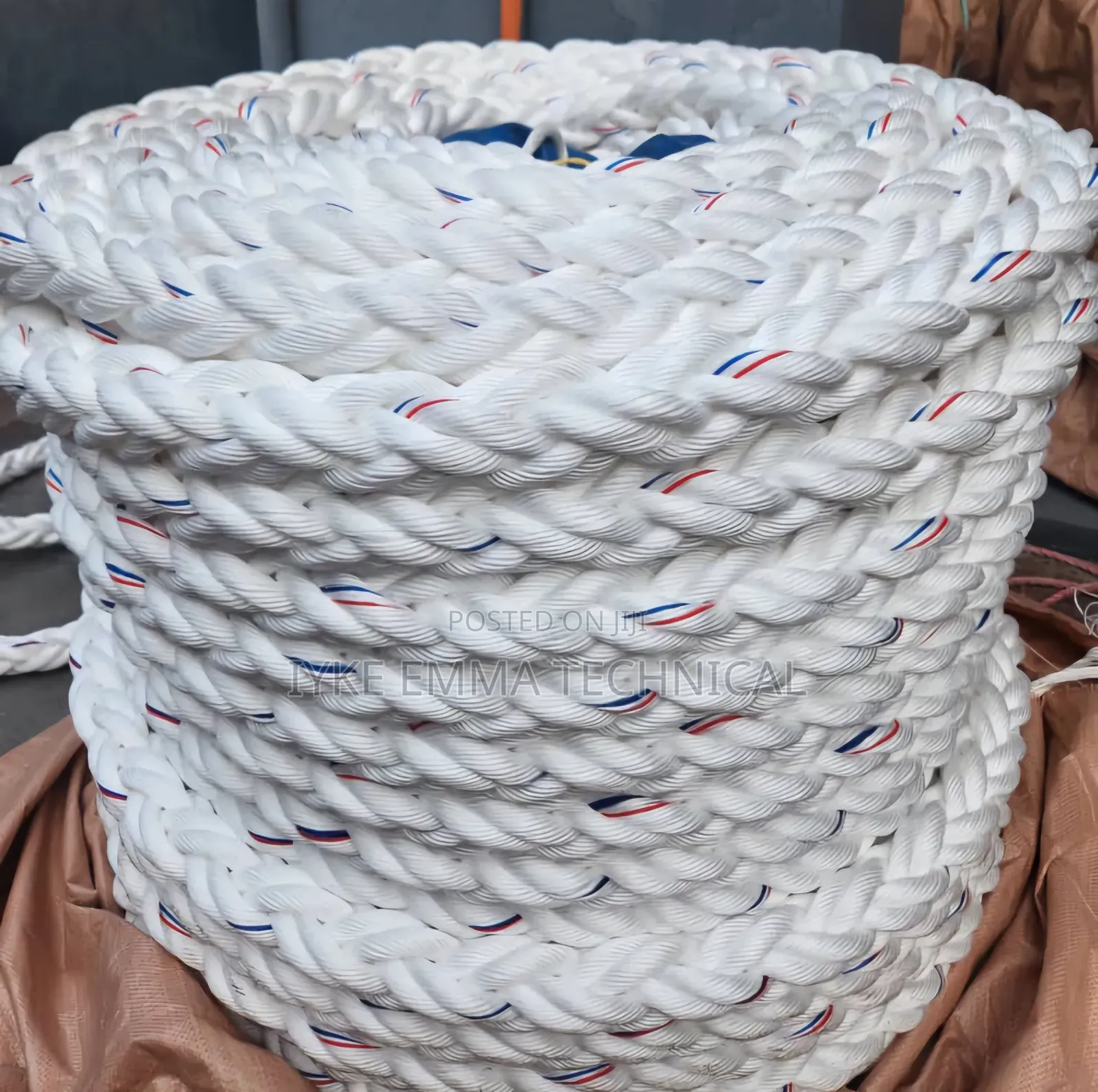 3" X 100ft 8-Strand Polypropylene Mooring Rope