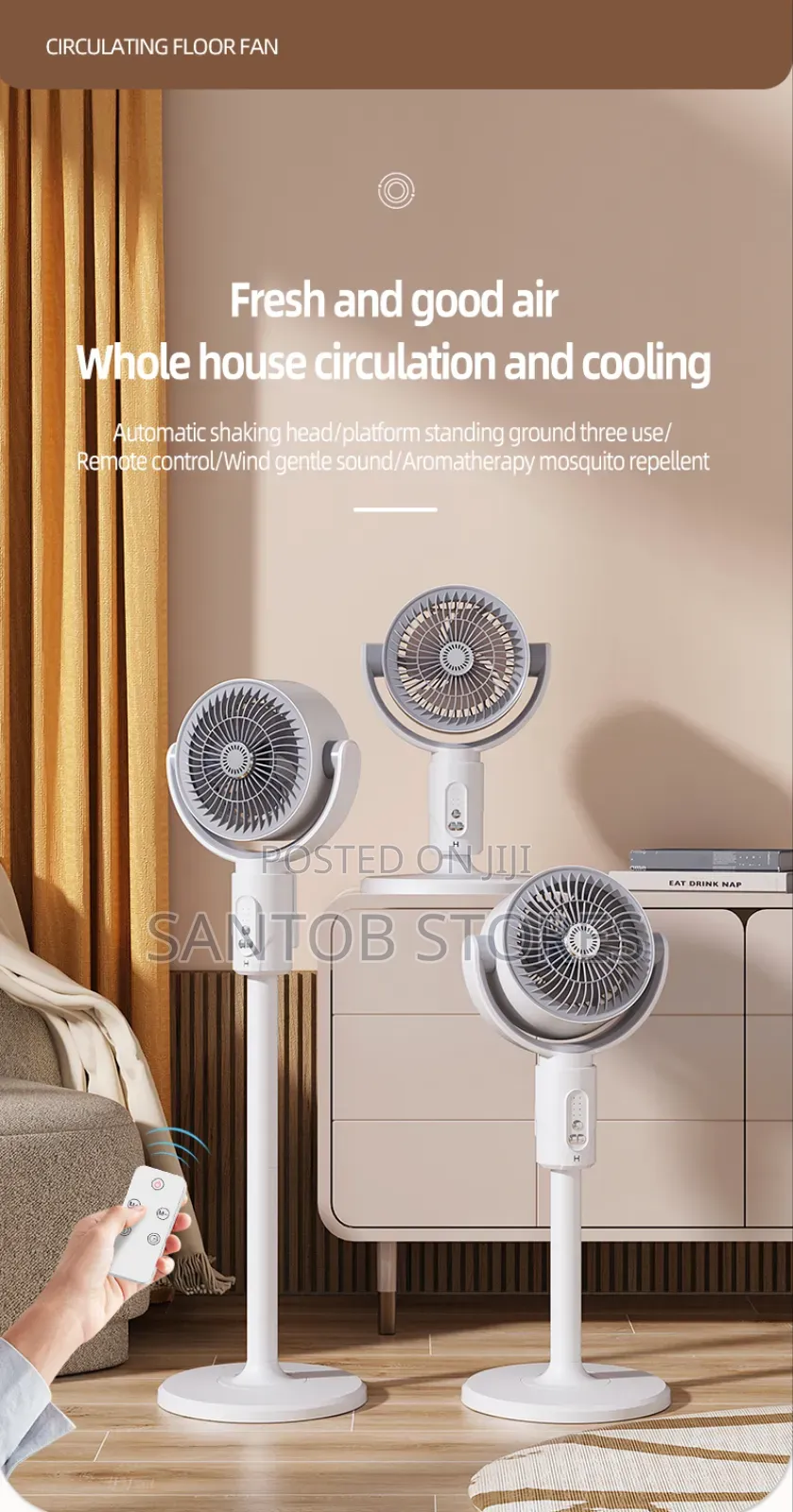 Rechargeable Standing Fan