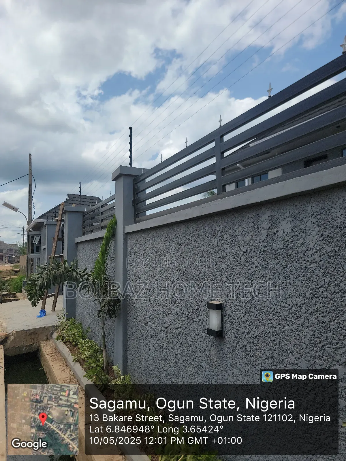 Security Fence; In Form of Electric Fence-Wire