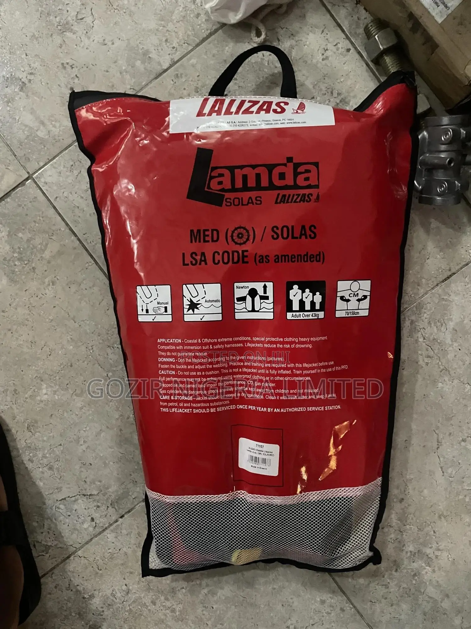 Lalizas Lamda Auto-inflatable Life Jacket