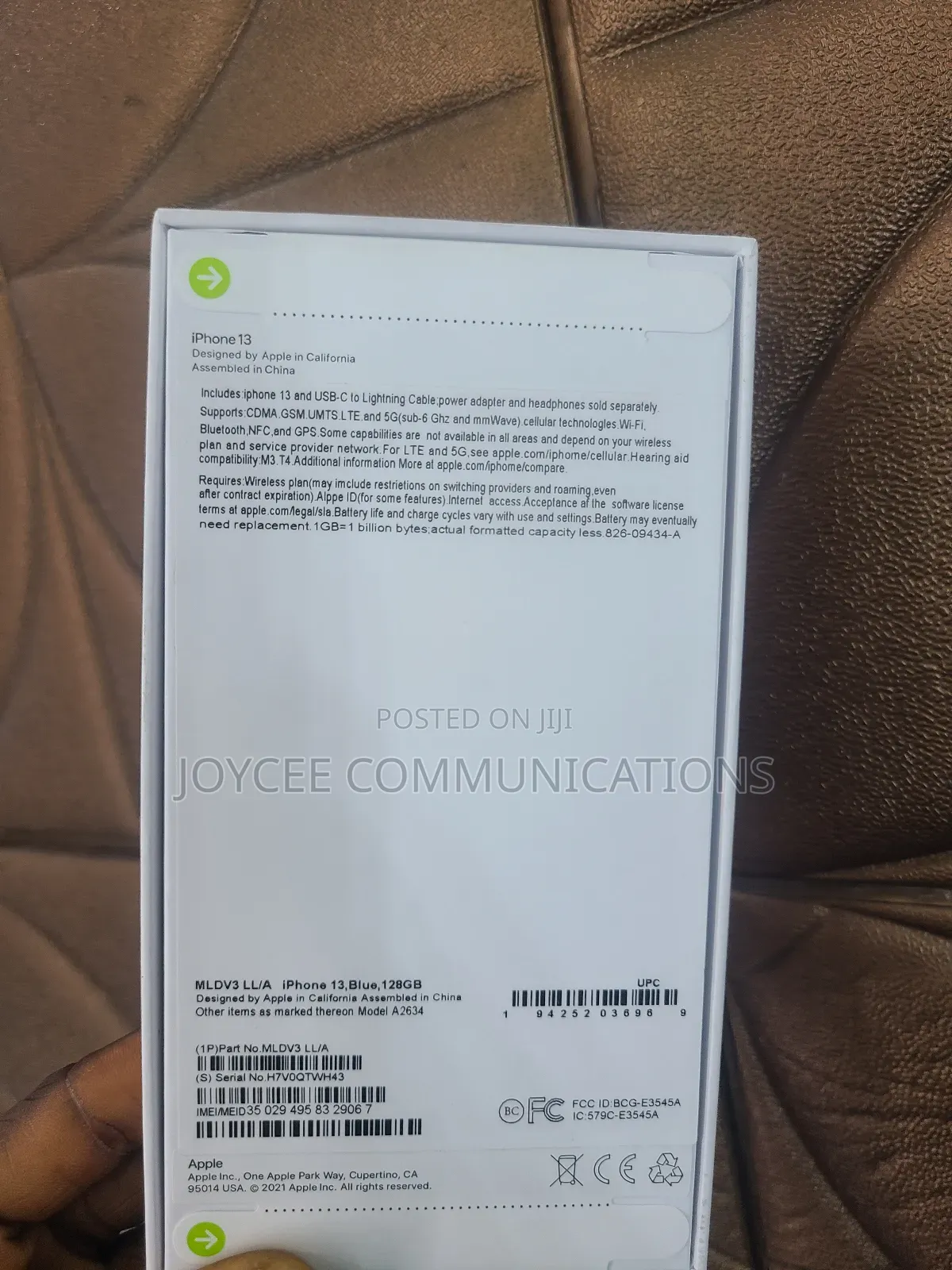 New Apple iPhone 13 128 GB Blue