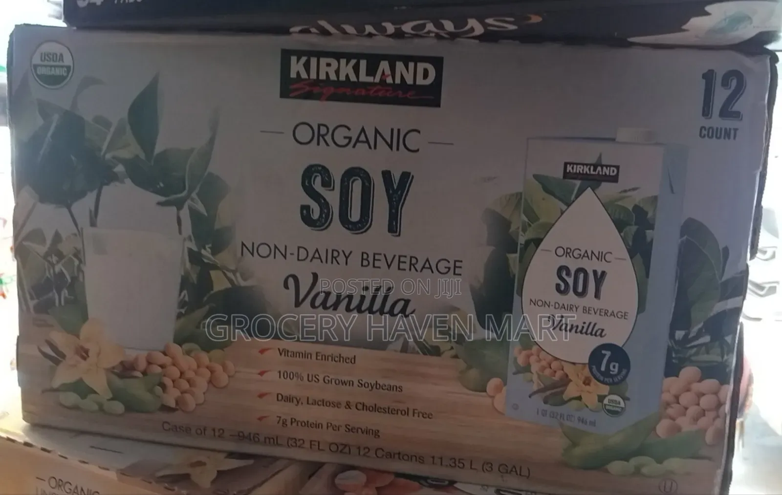 Kirkland Organic Soy Non Diary Milk 946ml- 12 Count