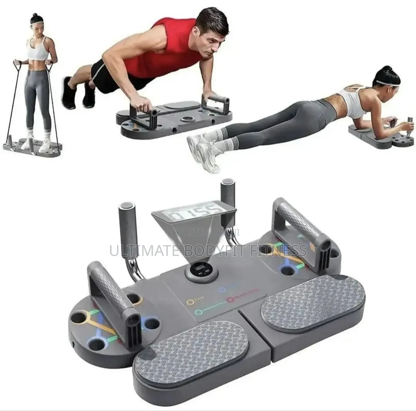 Brand New Push Up Training Board With Timer