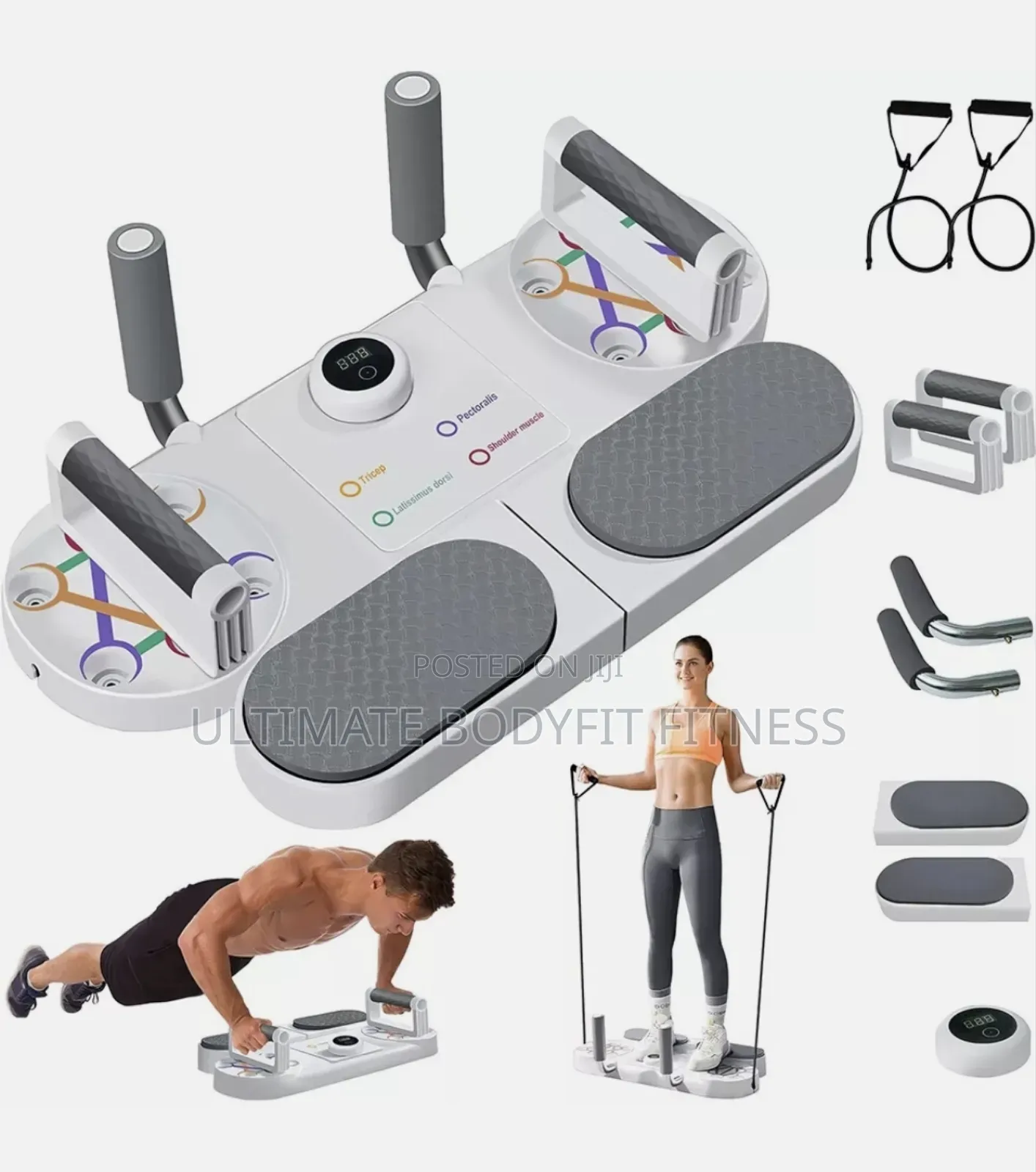 Brand New Push Up Training Board With Timer