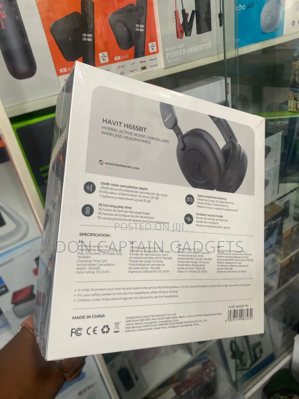 H655bt Havit Hybrid Active Noise Cancellation Headset (Anc)
