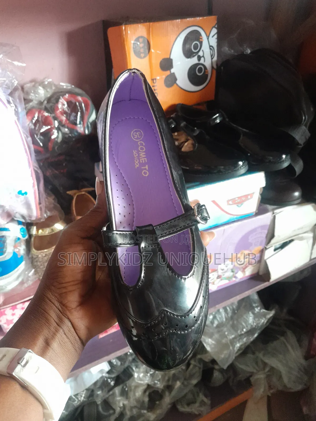 Girl's Patent School Shoe(Size 31-36)