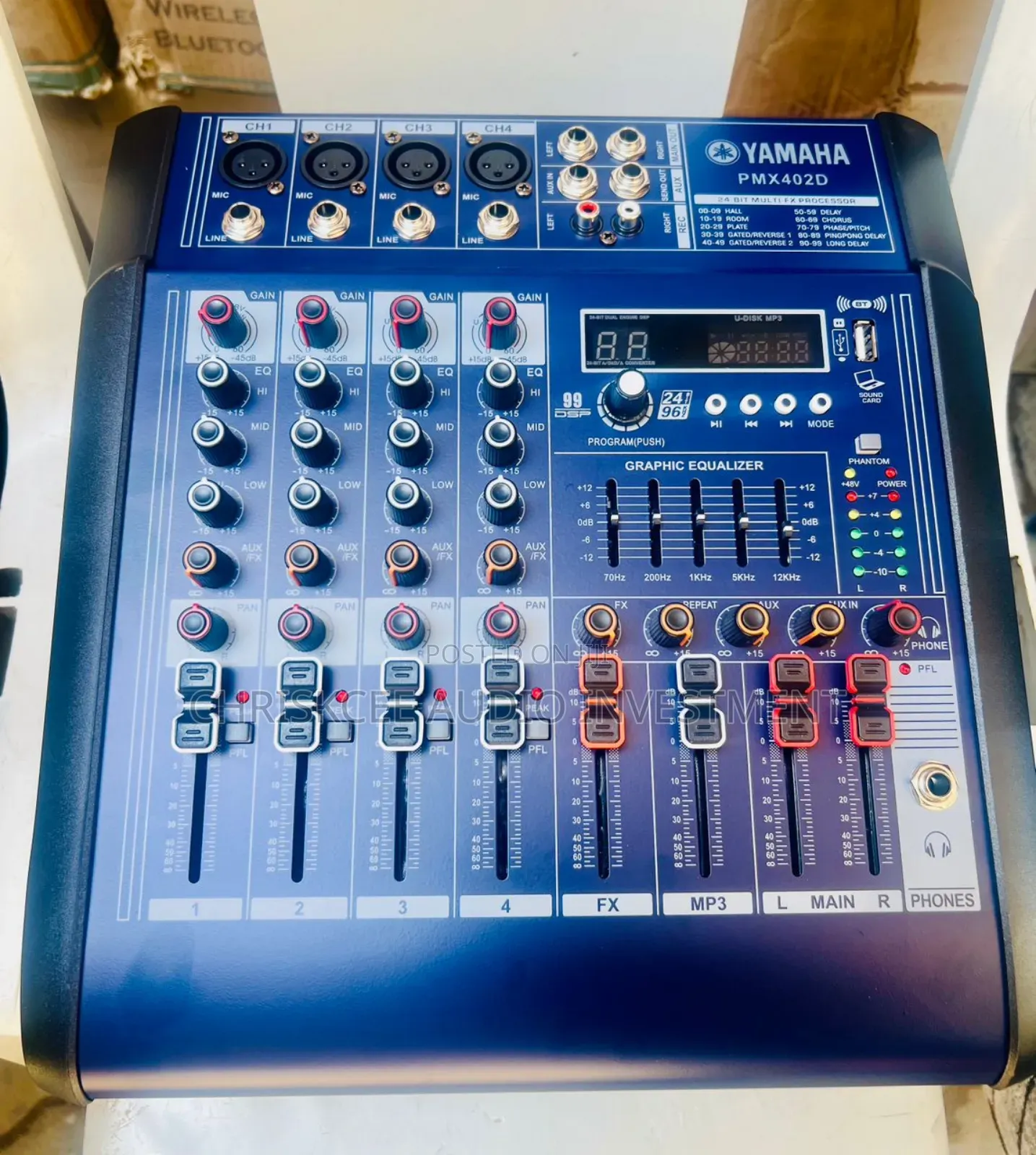 Yamaha 4 Channel Powered Mixer With Effects