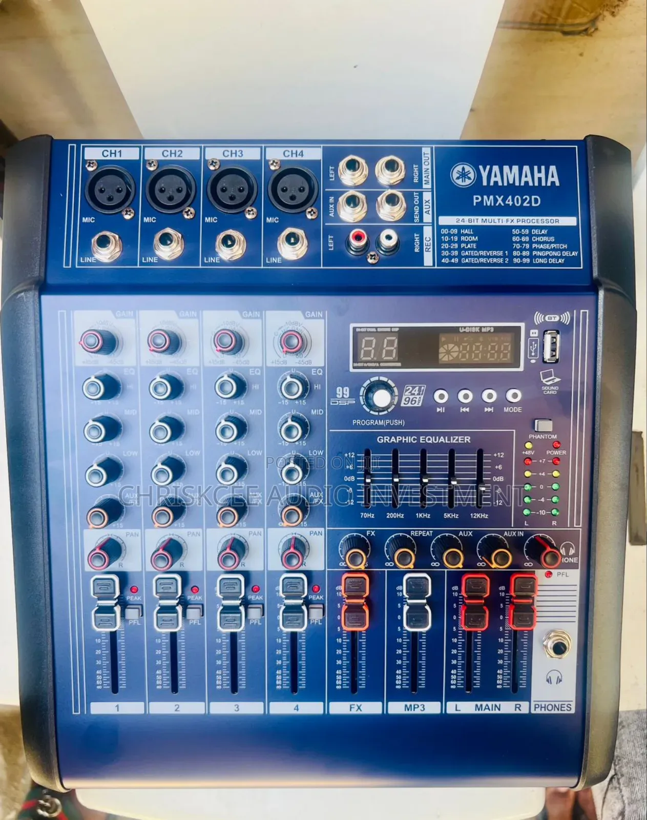 Yamaha 4 Channel Powered Mixer With Effects