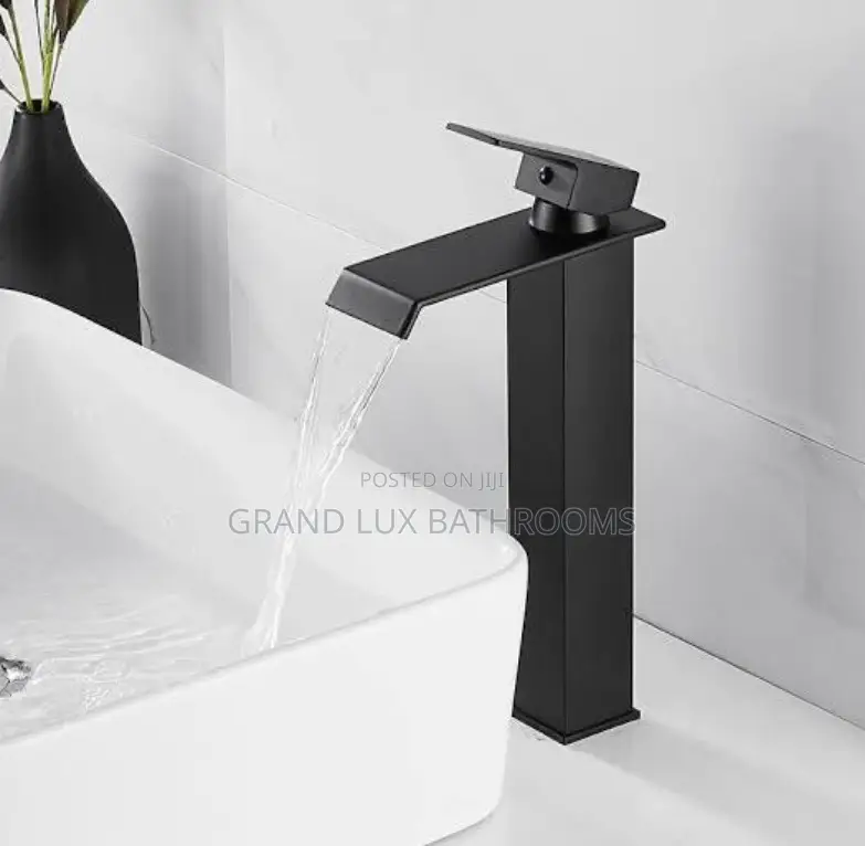 Luxury Black Water Fall Faucet
