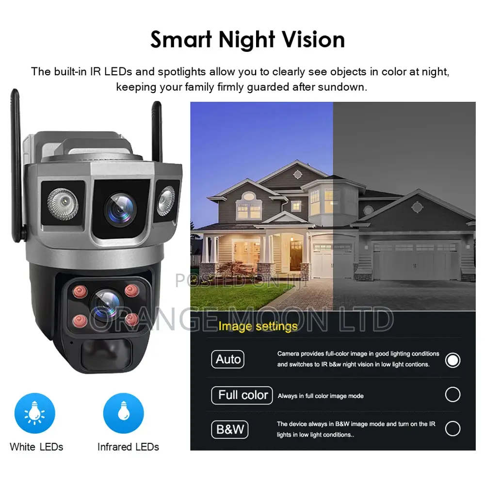 V380 Pro 12mp Solar Three Lens Ip Camera