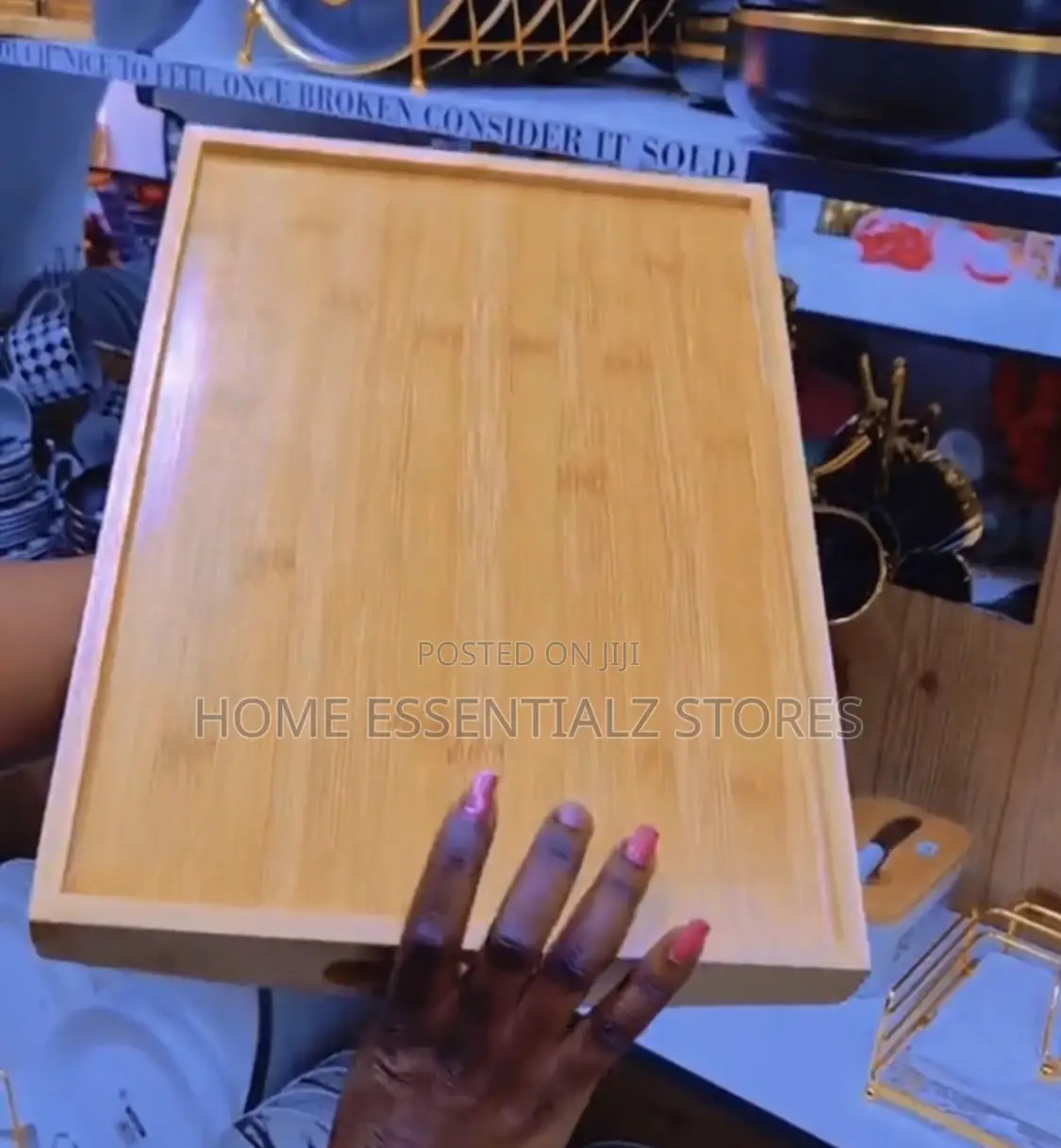 Finest Wooden Food Serving Tray Set