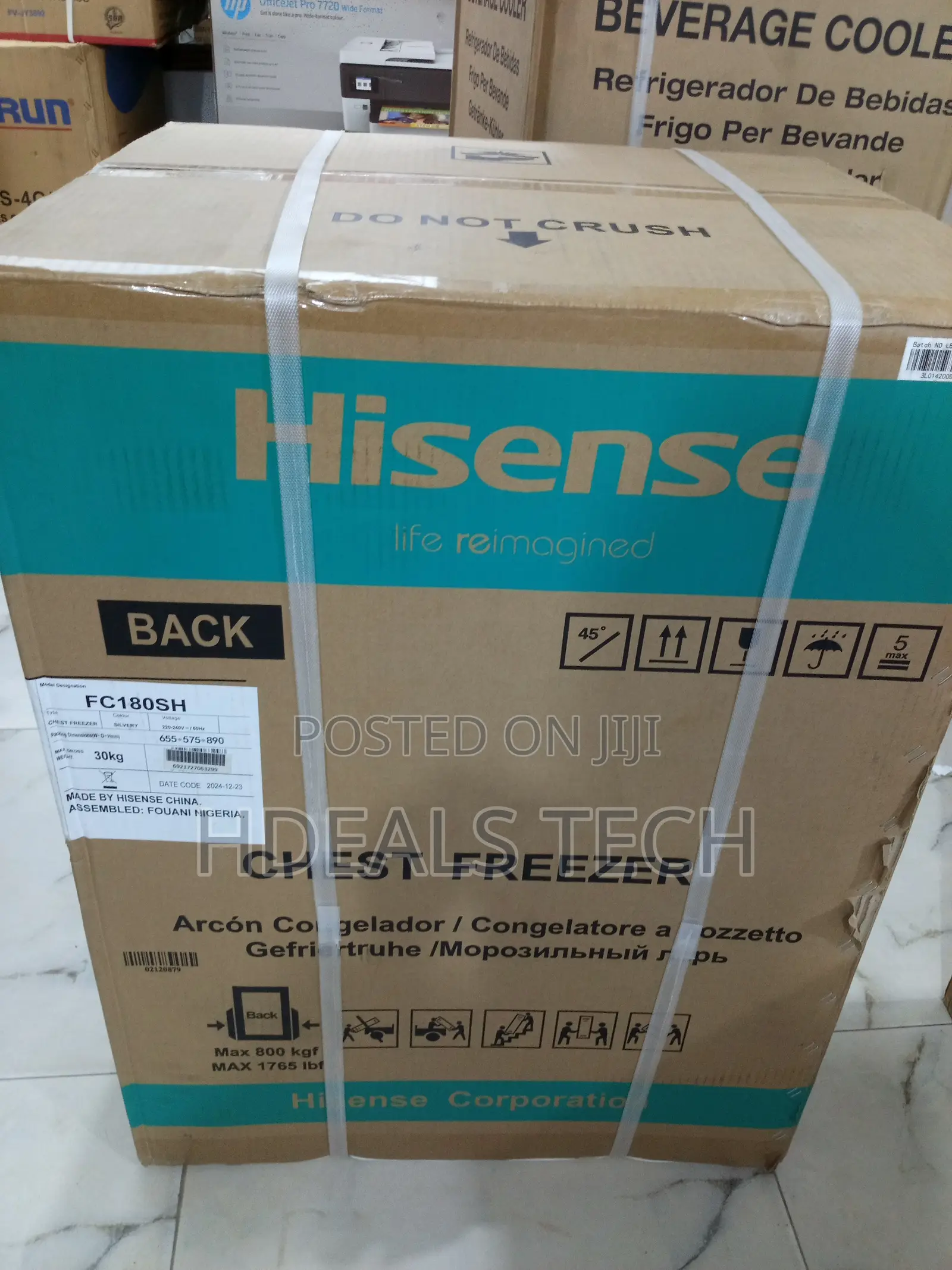 Hisense 142l Fc180sh Chest Freezer With Removable Basket
