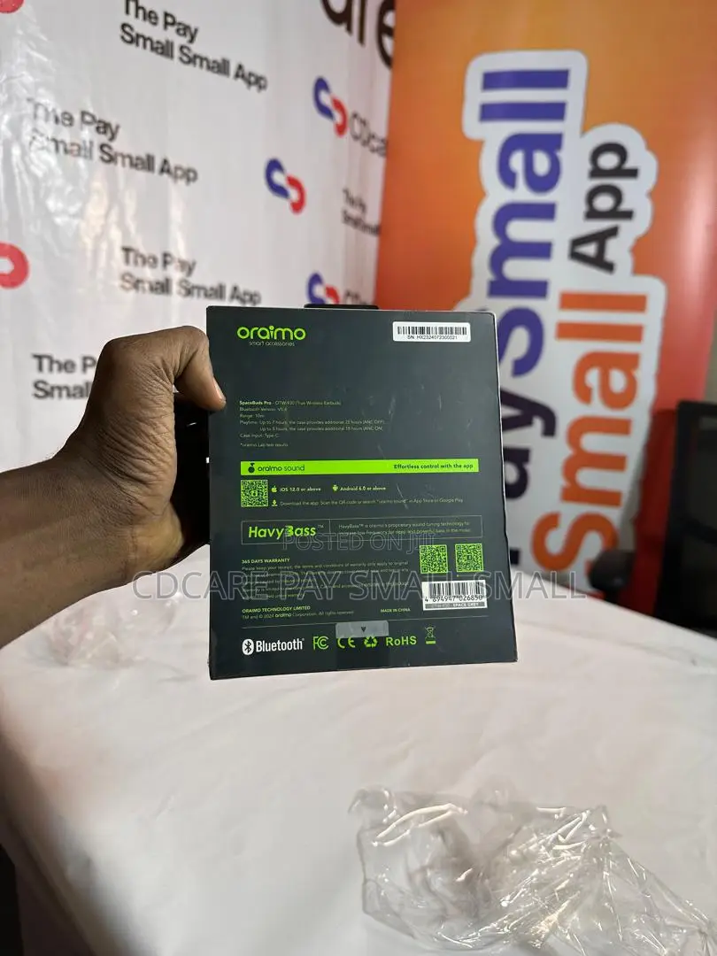 Pay Small Small Oraimo Space Buds Pro On Cdcare.App