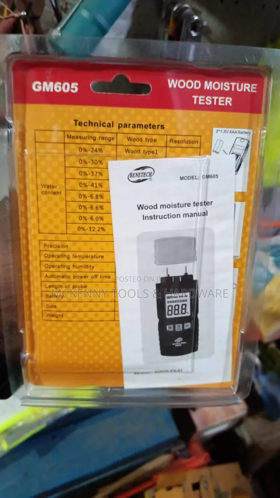 Benetech Gm605 Digital Wood Moisture Meter