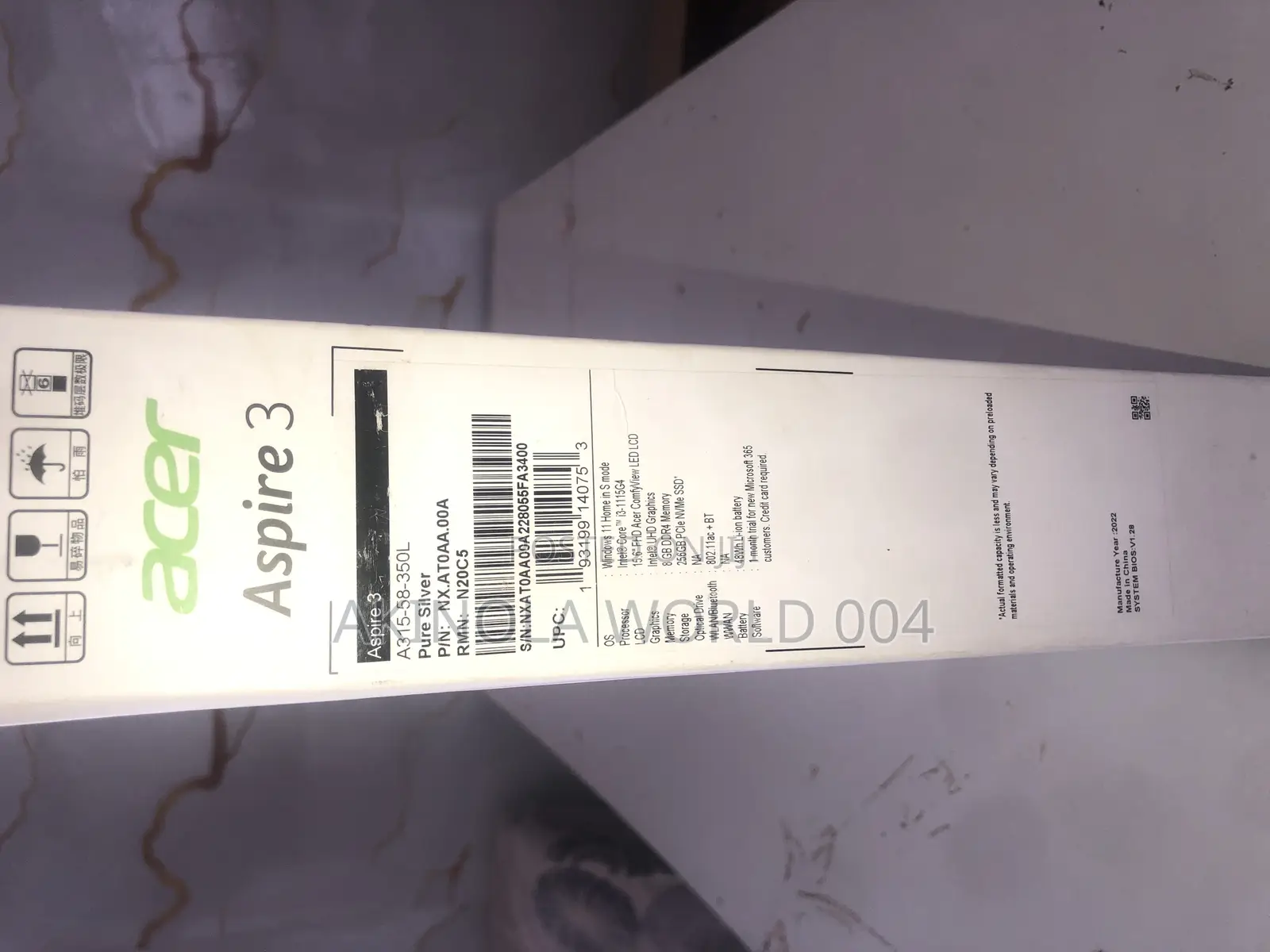 New Laptop Acer Aspire 3 A315-53 8GB Intel Core I3 SSD 256GB