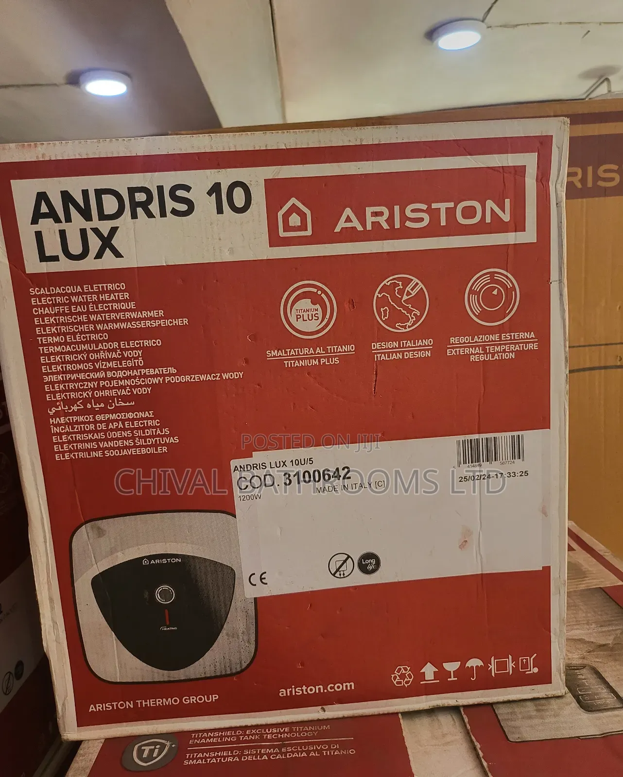 Ariston Italian 10lt Under Sink Water Heater