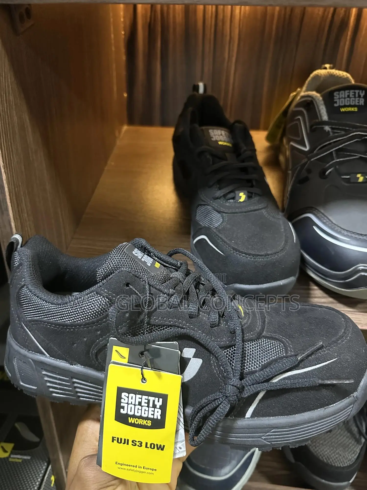 Fuji S3 Black Safety Joggers Steel Toe Shoes