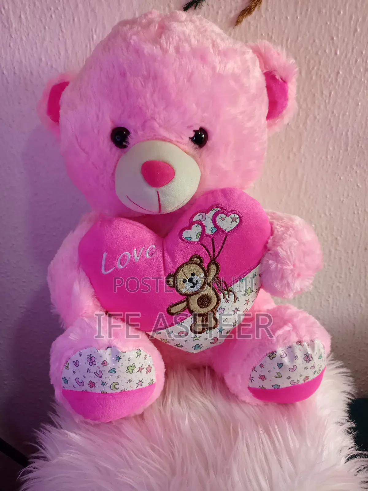 50cl Pink Teddy Bear