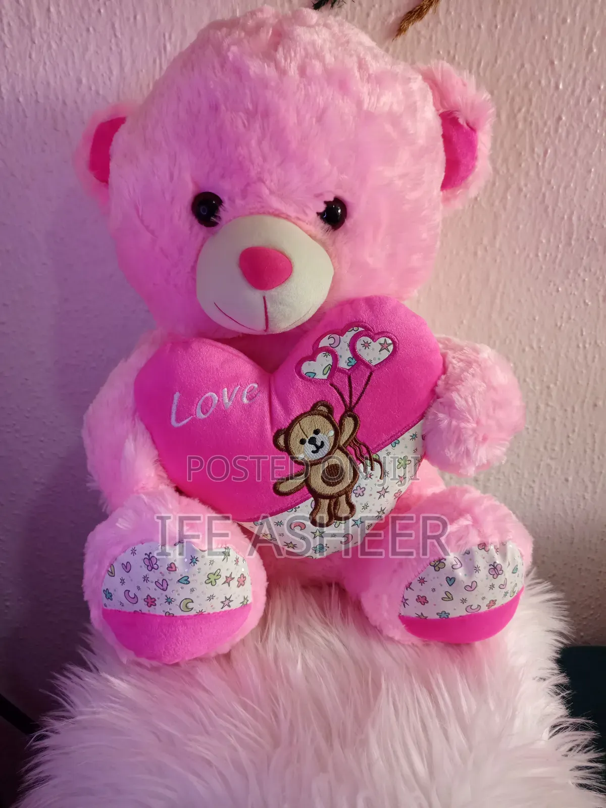 50cl Pink Teddy Bear