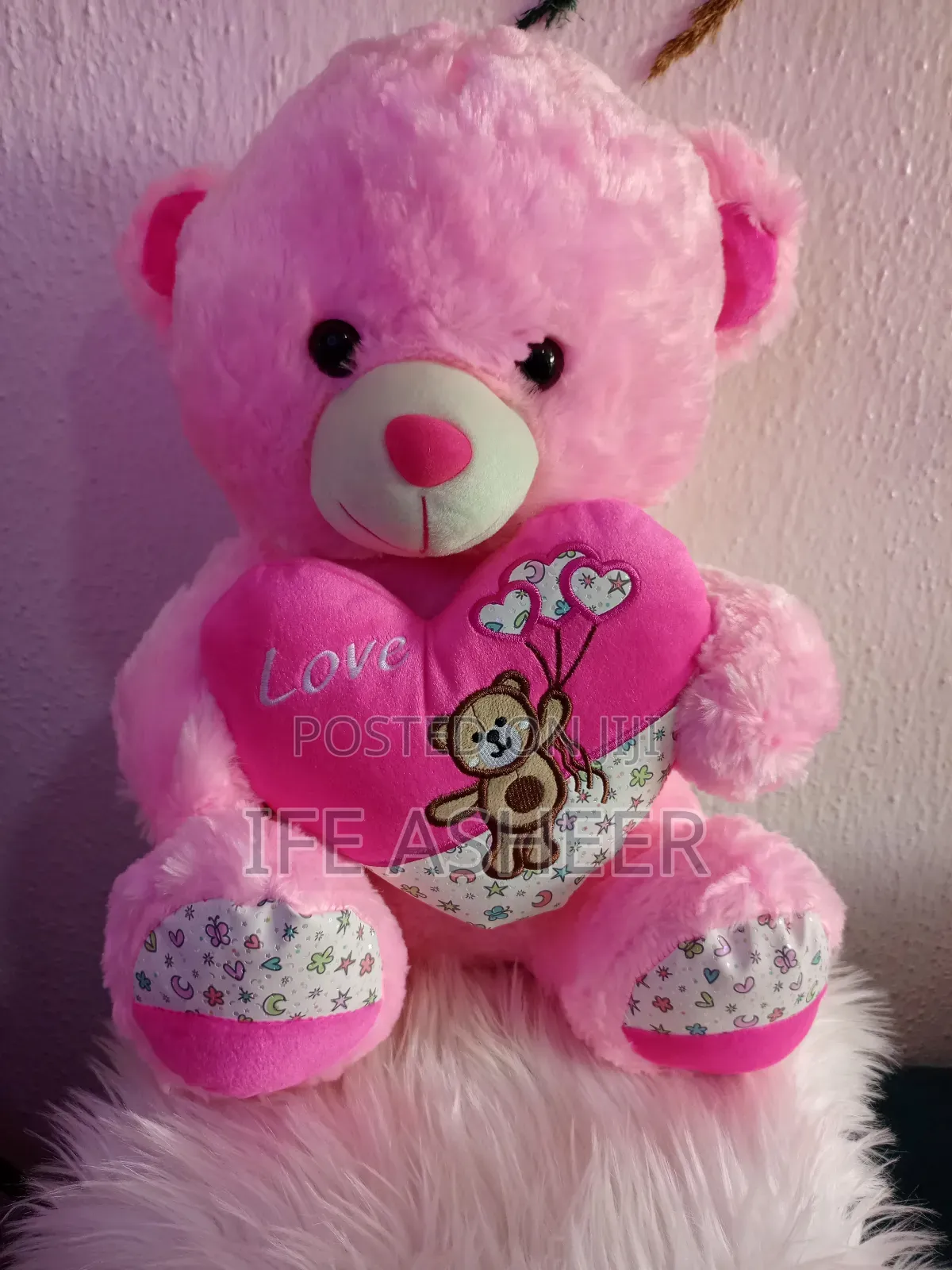 50cl Pink Teddy Bear