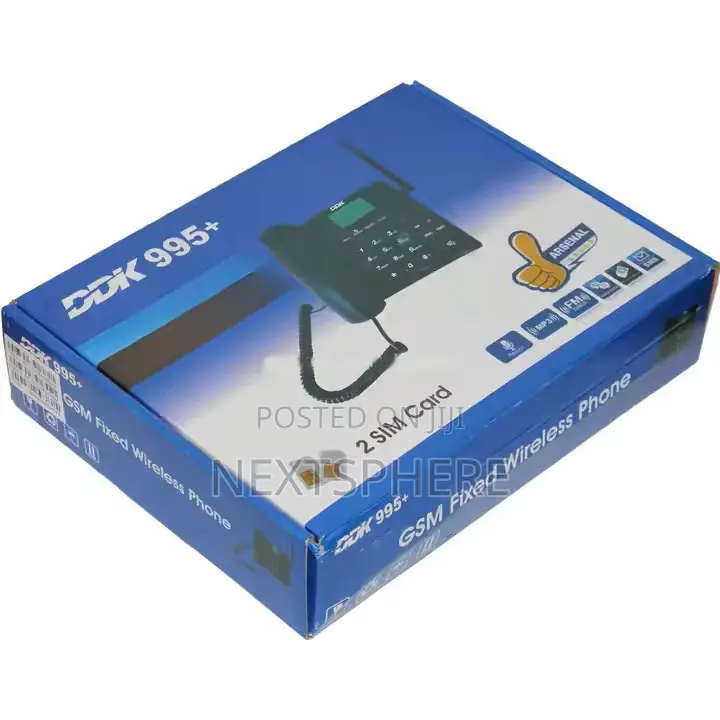GSM Table Phone - DDK 995 Cordless Desk Phone 2 Sim Card