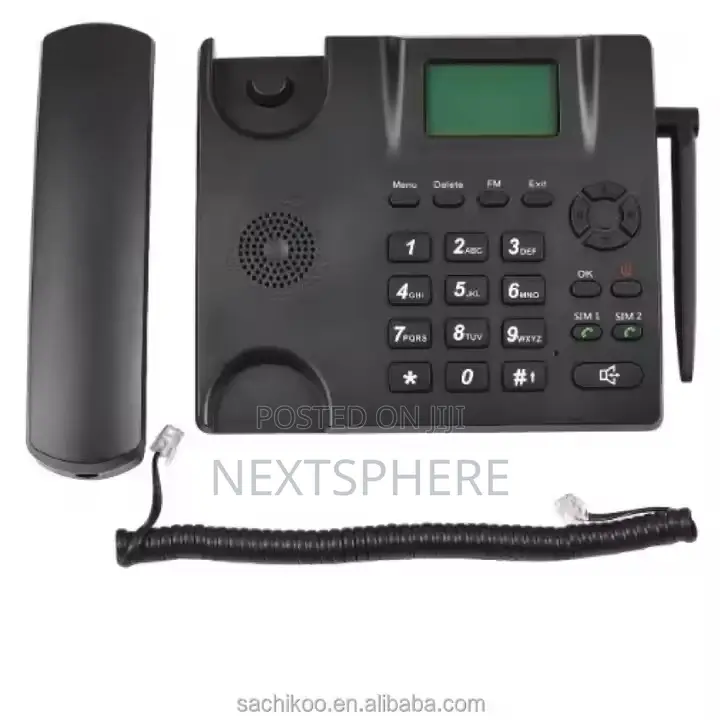 GSM Table Phone - DDK 995 Cordless Desk Phone 2 Sim Card