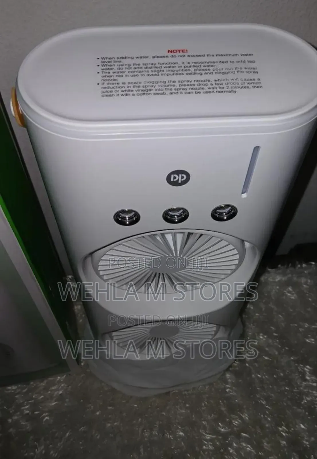 Dp Portable Rechargeable Water/Mist Fan(Humidifier)- Dp 7685