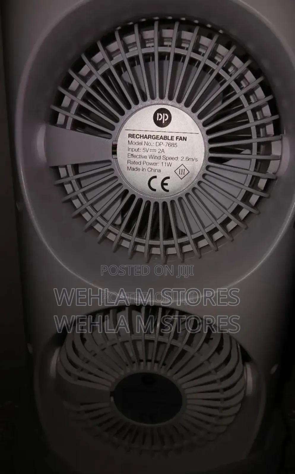 Dp Portable Rechargeable Water/Mist Fan(Humidifier)- Dp 7685