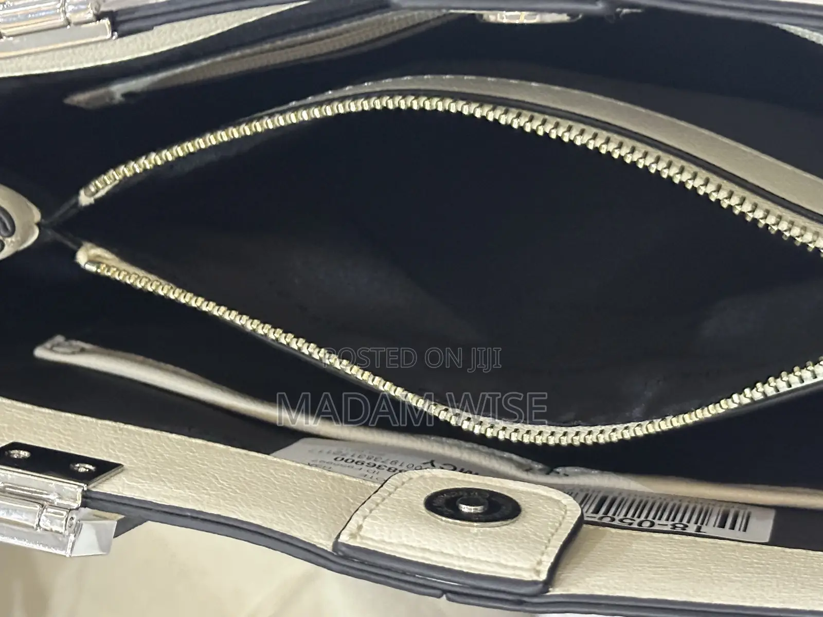 White Calvin Klein Leather Hand Bag