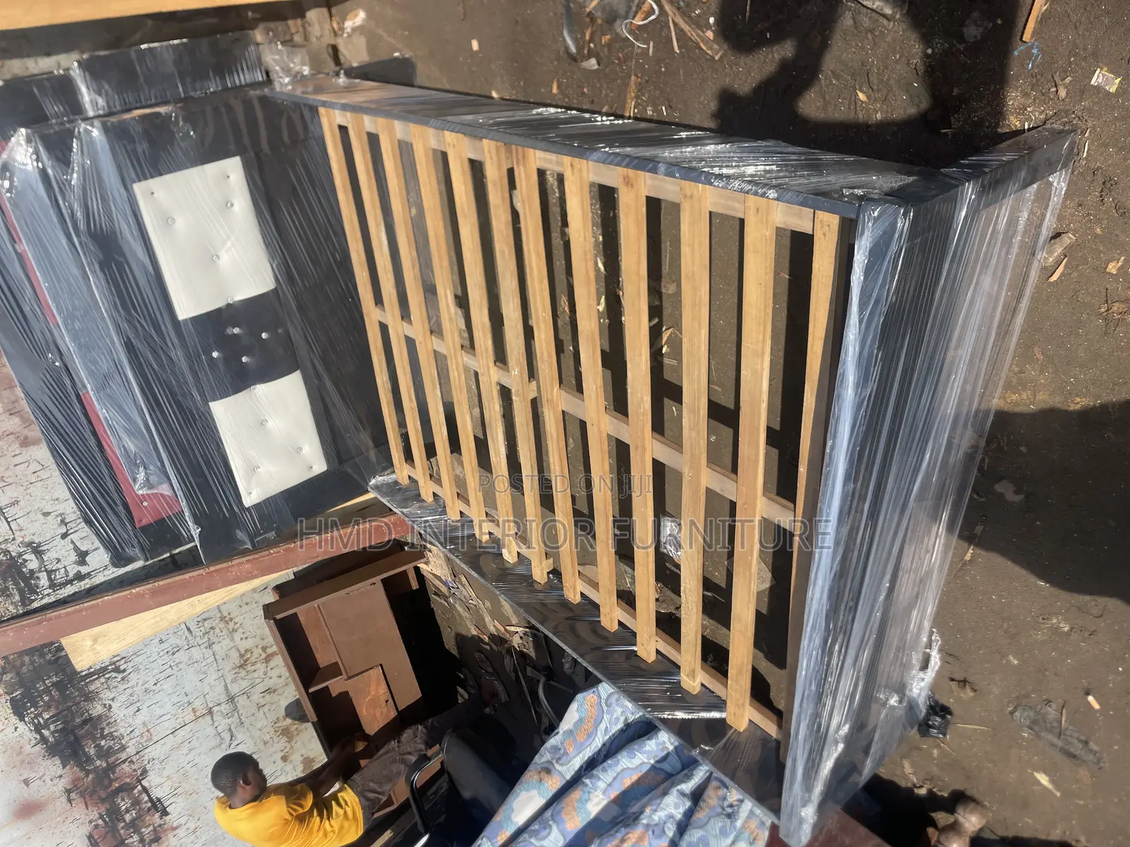 Wooden Bedframe 4 1/2 by 6ft