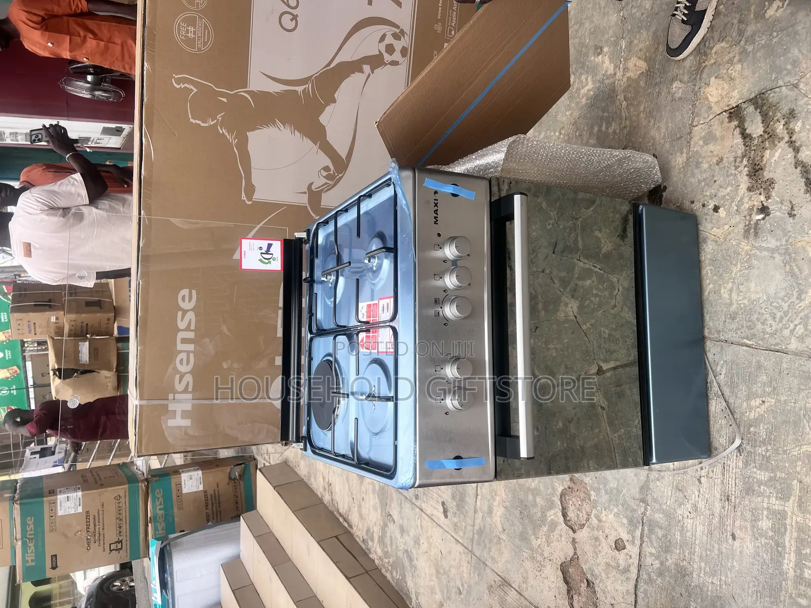 Maxi 60 by 60 (3 Burner+1 Hotplate) Oven and Grill