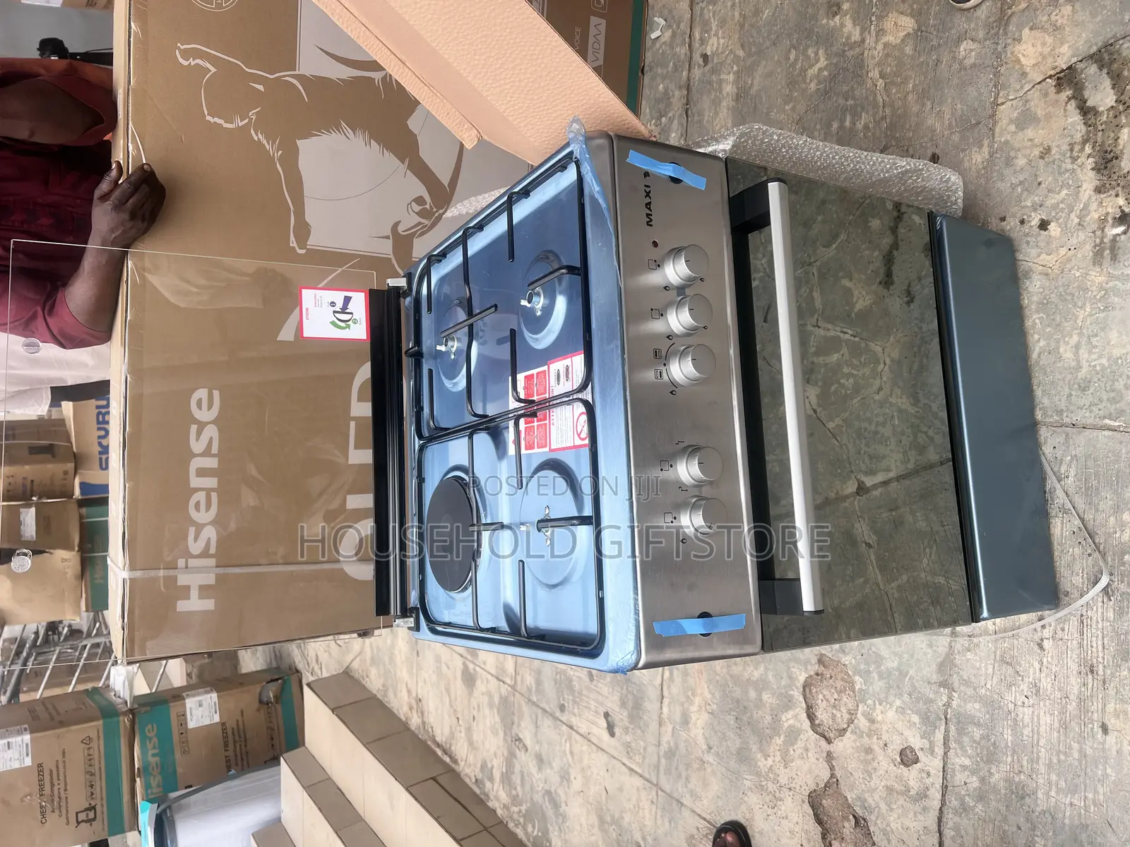 Maxi 60 by 60 (3 Burner+1 Hotplate) Oven and Grill