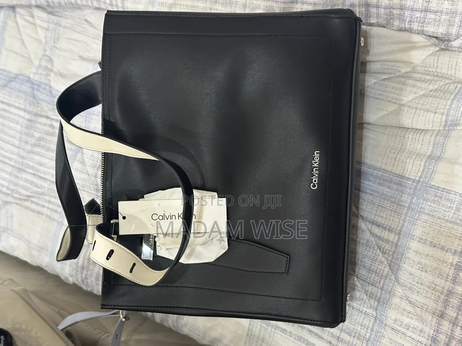 Black Calvin Klein Leather Hand Bag