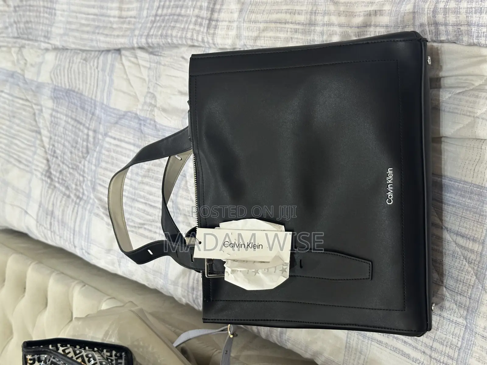Black Calvin Klein Leather Hand Bag