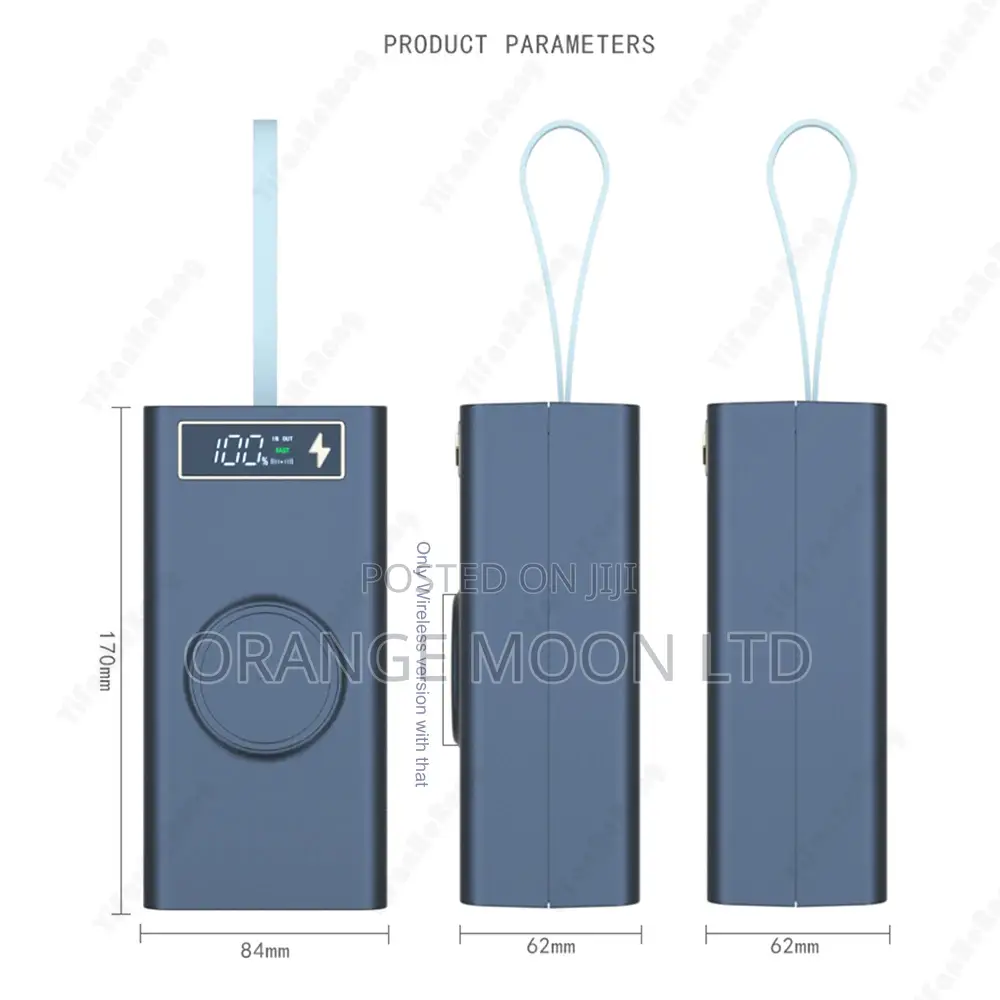21x18650 Power Bank Case Wireless Fast Charge Pd3.0 Qc4.0