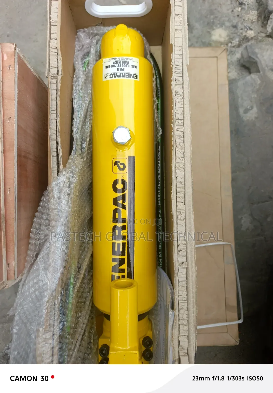 Hydraulic Cylinder 50-Ton C/W P80 Pump and Hose