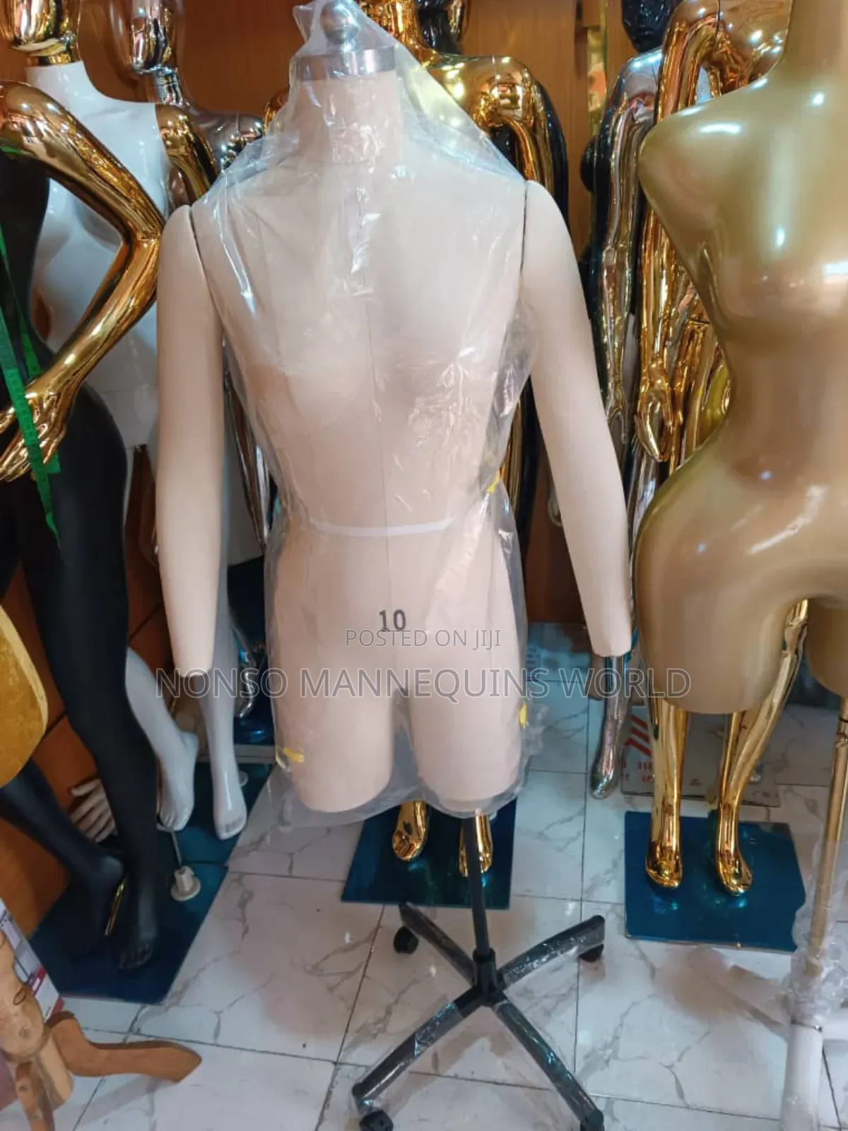 Female Size 10 Fully Pinnable Body Form With Detachable Arms