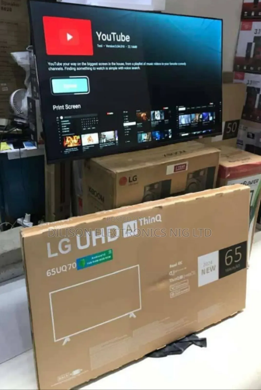 Original Lg 65" Smart Ai Frameless Tv