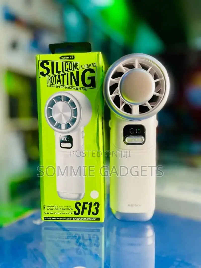 Remax Digital Turbo Handheld Rechargeable Fan